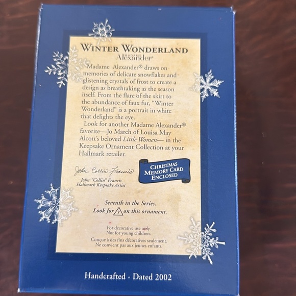 Retired 2002 Madame Alexander ornament - Picture 3 of 7